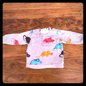 Mini Rodini mouse print sweatshirt 🐁